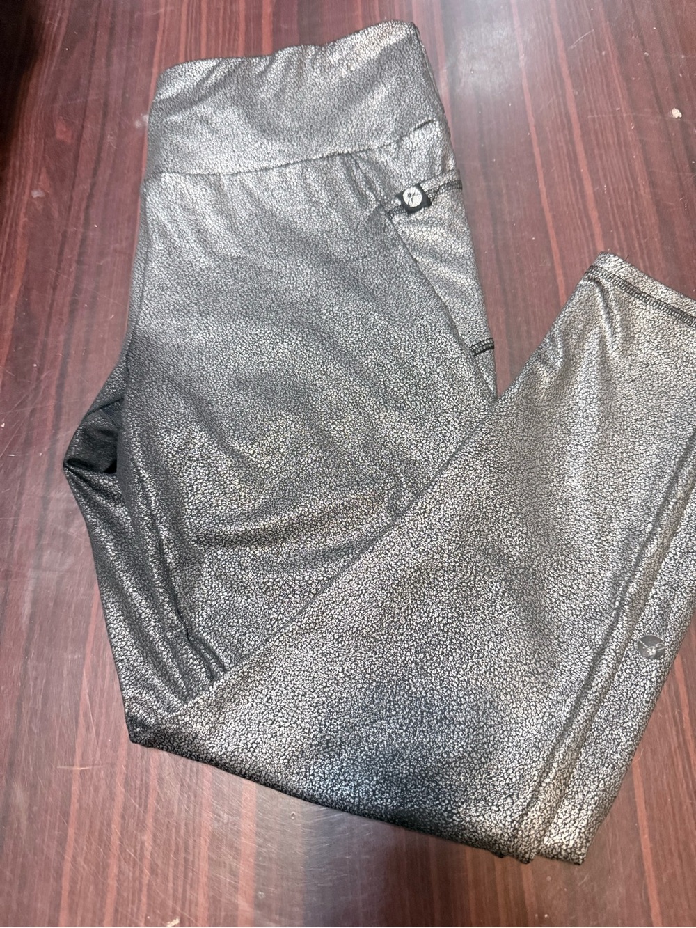 Gottex Shimmering Charcoal High-Waist Leggings